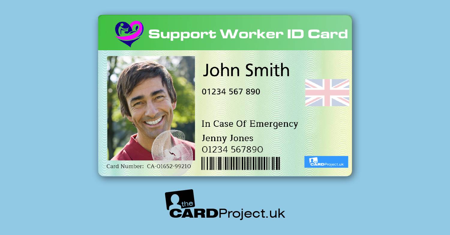 Support Worker ID Card Premium (FRONT)